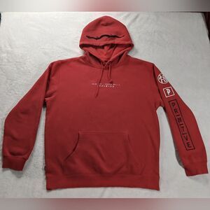Primitive X‎ DragonBall Z Red Embroided Hoodie Mens Size Medium Sweatshirt